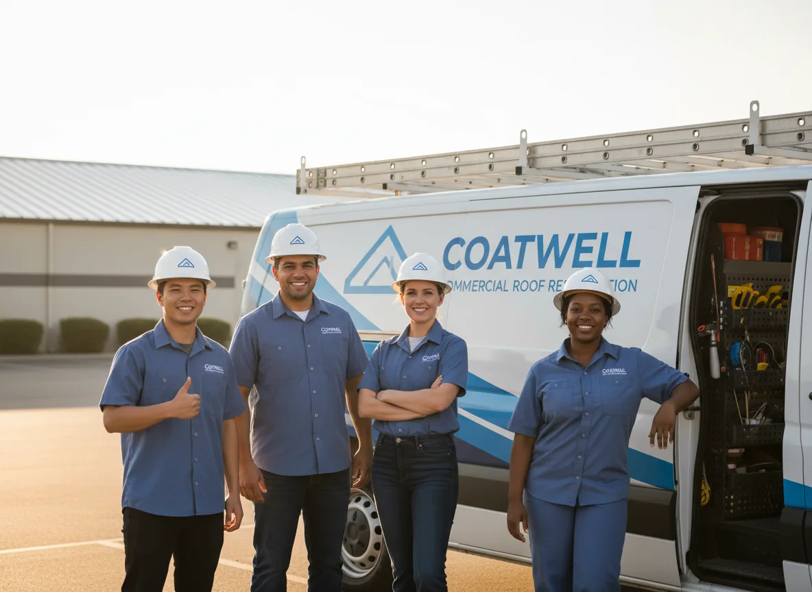 Commercial roof coating company in Bartelso, IL