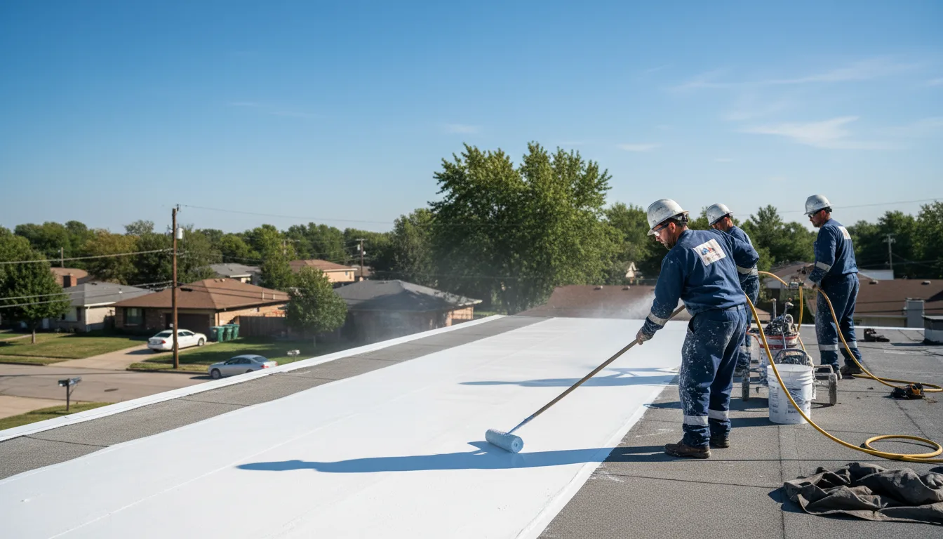 Commercial roof coating in Bartelso, IL near me